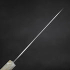 Santoku AUS-8 Polished Ocean White Handle 165mm (6.5”)-[Musashi]-[Japanese-Kitchen-Knives]