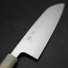 Santoku AUS-8 Polished Ocean White Handle 165mm-[Musashi]-[Japanese-Kitchen-Knives]