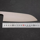 Santoku AUS-8 Polished Ocean White Handle 165mm-[Musashi]-[Japanese-Kitchen-Knives]