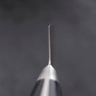 Santoku AUS-8 Polished Western Blue Handle 180mm-[Musashi]-[Japanese-Kitchen-Knives]