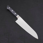 Santoku AUS-8 Polished Western Blue Handle 180mm-[Musashi]-[Japanese-Kitchen-Knives]