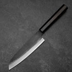 Santoku Blue Steel #2 Kurouchi Chokin Dragon Buffalo Ebony Handle 165mm (6.5”)-[Musashi]-[Japanese-Kitchen-Knives]