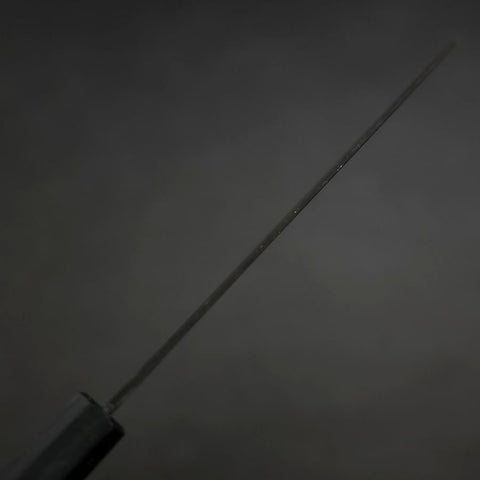 Santoku Blue Steel #2 Kurouchi Dark Blue Urushi Handle 165mm (6.5”)-[Musashi]-[Japanese-Kitchen-Knives]