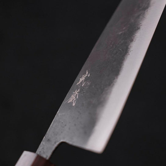 Santoku Blue Steel #2 Kurouchi Mango de Ébano 165 mm