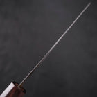 Santoku Blue Steel #2 Kurouchi Ebony Handle 165mm-[Musashi]-[Japanese-Kitchen-Knives]