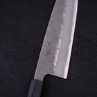 Santoku Blue Steel #2 Nashiji Stainless Clad Ebony Handle 165mm-[Musashi]-[Japanese-Kitchen-Knives]
