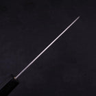 Santoku Blue Steel #2 Nashiji Stainless Clad Ebony Handle 165mm-[Musashi]-[Japanese-Kitchen-Knives]