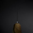 Santoku Blue Steel #2 Polished Olive Handle 170mm-[Musashi]-[Japanese-Kitchen-Knives]