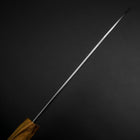 Santoku Blue Steel #2 Polished Olive Handle 170mm-[Musashi]-[Japanese-Kitchen-Knives]