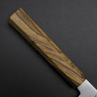 Santoku Blue Steel #2 Polished Olive Handle 170mm-[Musashi]-[Japanese-Kitchen-Knives]