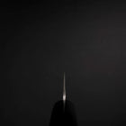 Santoku Blue Steel #2 Stainless Clad Tsuchime Western Handle Black 165mm (6.5”)-[Musashi]-[Japanese-Kitchen-Knives]