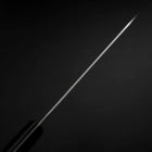 Santoku Blue Steel #2 Stainless Clad Tsuchime Western Handle Black 165mm (6.5”)-[Musashi]-[Japanese-Kitchen-Knives]