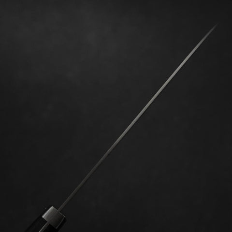 Santoku Blue Steel #2 Stainless Clad Western Handle 165mm-[Musashi]-[Japanese-Kitchen-Knives]