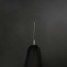 Santoku Blue Super Polished Buffalo Ebony Handle 165mm-[Musashi]-[Japanese-Kitchen-Knives]