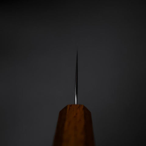 Santoku Blue Super Polished Yaki Urushi Handle 165mm-[Musashi]-[Japanese-Kitchen-Knives]