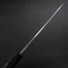 Santoku Blue Steel #2 Damascus Buffalo Ebony Handle 165mm-[Musashi]-[Japanese-Kitchen-Knives]