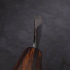Santoku Blue Steel #2 Kurouchi Sumi Urushi Handle 135mm-[Musashi]-[Japanese-Kitchen-Knives]