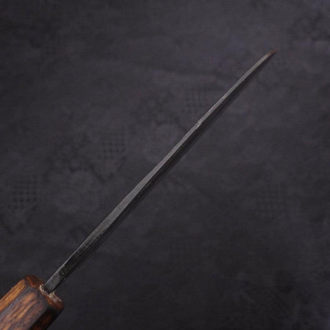 Santoku Blue Steel #2 Kurouchi Sumi Urushi Handle 135mm-[Musashi]-[Japanese-Kitchen-Knives]