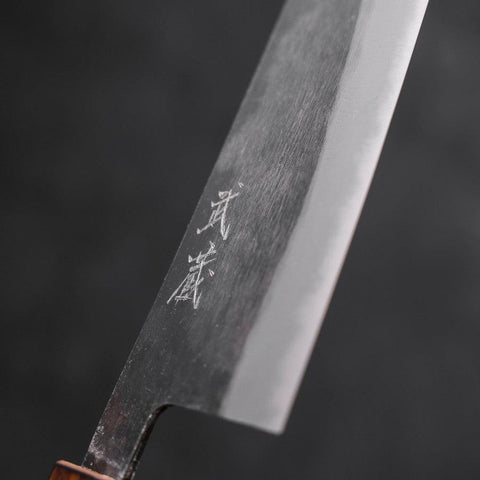 Santoku Blue Steel #2 Kurouchi Mango Sumi Urushi 165 mm