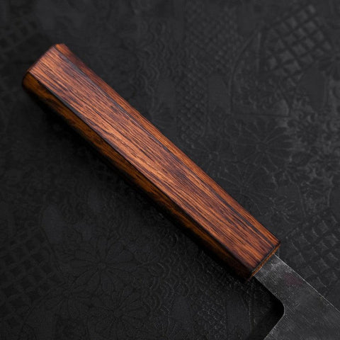 Santoku Blue Steel #2 Kurouchi Mango Sumi Urushi 165 mm
