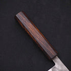 Santoku Blue Steel #2 Nashiji Stainless Clad Sumi Urushi Handle 165mm-[Musashi]-[Japanese-Kitchen-Knives]