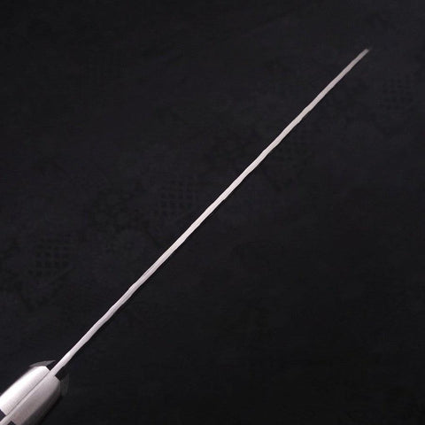 Santoku Blue Steel #2 Tsuchime Stainless Clad Western Handle 175mm-[Musashi]-[Japanese-Kitchen-Knives]