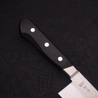 Santoku Blue Steel #2 Tsuchime Stainless Clad Western Handle 180mm-[Musashi]-[Japanese-Kitchen-Knives]