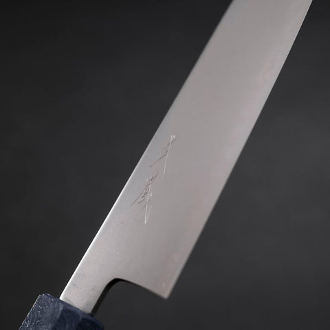 Santoku Chromax Polished Blue Urushi Handle 170mm-[Musashi]-[Japanese-Kitchen-Knives]