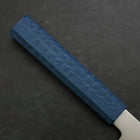 Santoku Chromax Polished Blue Urushi Handle 170mm-[Musashi]-[Japanese-Kitchen-Knives]