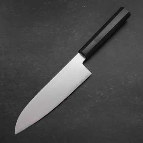 Santoku Chromax Polished Buffalo Ebony Handle 170mm-[Musashi]-[Japanese-Kitchen-Knives]