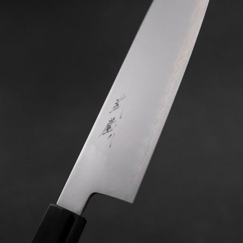 Santoku Chromax Polished Buffalo Ebony Handle 170mm-[Musashi]-[Japanese-Kitchen-Knives]
