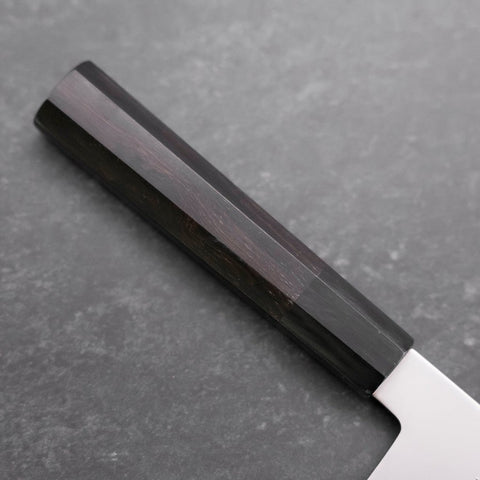 Santoku Chromax Polished Buffalo Ebony Handle 170mm-[Musashi]-[Japanese-Kitchen-Knives]