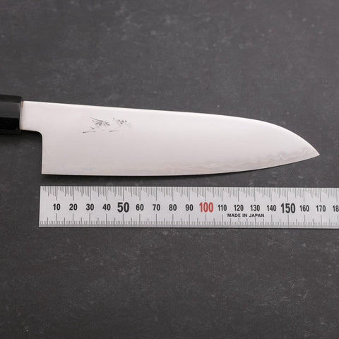 Santoku Chromax Polished Buffalo Ebony Handle 170mm-[Musashi]-[Japanese-Kitchen-Knives]
