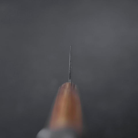 Santoku Chromax Tsuchime Brown Western Handle 165mm-[Musashi]-[Japanese-Kitchen-Knives]