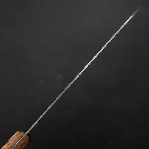 Santoku Chromax Tsuchime Brown Western Handle 165mm-[Musashi]-[Japanese-Kitchen-Knives]