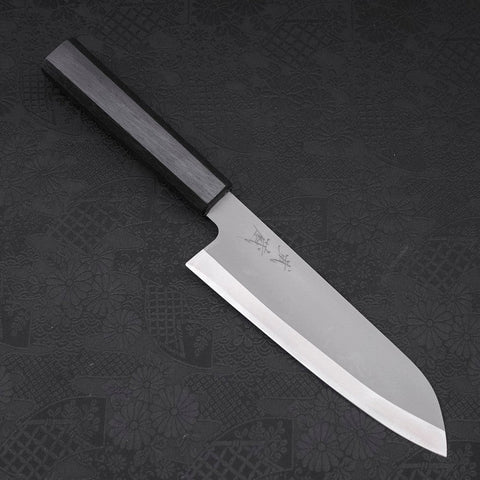 Santoku HAP-40 High Speed Tool Stee Dark Blue Urushi Handle 170mm-[Musashi]-[Japanese-Kitchen-Knives]