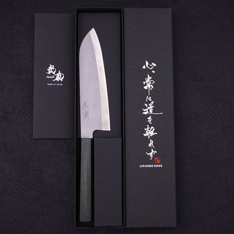 Santoku HAP-40 Pulido Mango Urushi Verde 170mm
