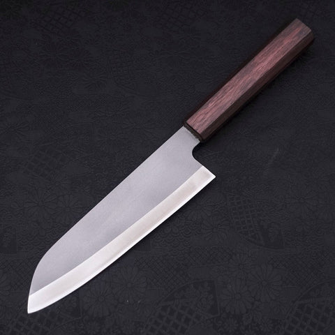 Santoku HAP-40 High Speed Tool Stee Purple Urushi Handle 170mm-[Musashi]-[Japanese-Kitchen-Knives]