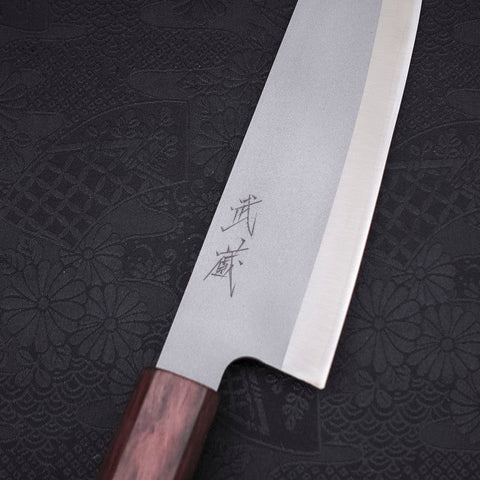 Santoku HAP-40 High Speed Tool Stee Purple Urushi Handle 170mm-[Musashi]-[Japanese-Kitchen-Knives]