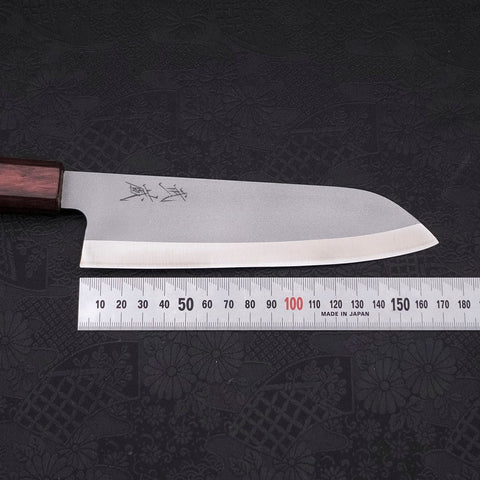 Santoku HAP-40 High Speed Tool Stee Purple Urushi Handle 170mm-[Musashi]-[Japanese-Kitchen-Knives]