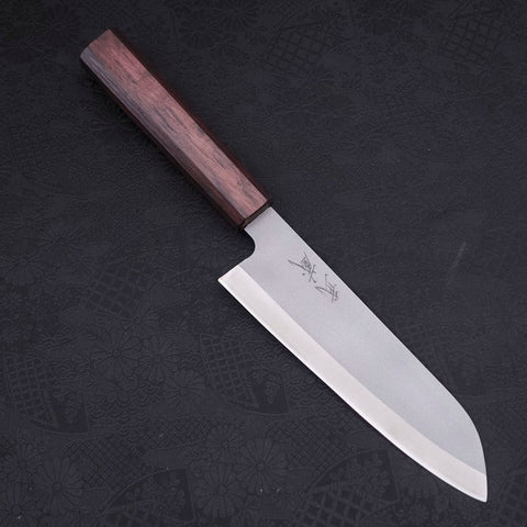 Santoku HAP-40 High Speed Tool Stee Purple Urushi Handle 170mm-[Musashi]-[Japanese-Kitchen-Knives]