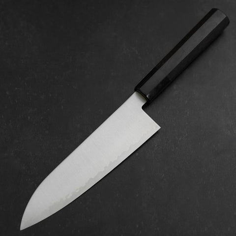 Santoku HAP-40 Polished Buffalo Ebony Handle 180mm-[Musashi]-[Japanese-Kitchen-Knives]