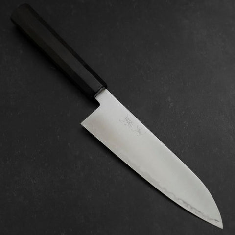Santoku HAP-40 Polished Buffalo Ebony Handle 180mm-[Musashi]-[Japanese-Kitchen-Knives]