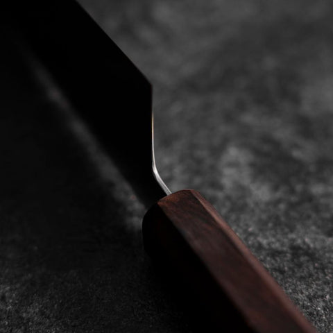 Santoku HAP-40 Polished Ebony Handle 180mm (7”)-[Musashi]-[Japanese-Kitchen-Knives]