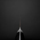 Santoku Molybdenum Polished Western Black Handle 175mm (6.8”)-[Musashi]-[Japanese-Kitchen-Knives]