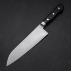 Santoku Molybdenum Polished Western Black Handle 180mm-[Musashi]-[Japanese-Kitchen-Knives]