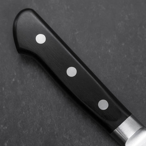 Santoku Molybdenum Polished Western Black Handle 180mm-[Musashi]-[Japanese-Kitchen-Knives]