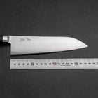 Santoku Molybdenum Polished Western Black Handle 180mm-[Musashi]-[Japanese-Kitchen-Knives]