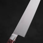 Santoku Molybdenum Polished Western Mahogany Handle 180mm-[Musashi]-[Japanese-Kitchen-Knives]