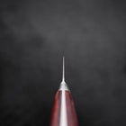 Santoku Molybdenum Polished Western Mahogany Handle 180mm-[Musashi]-[Japanese-Kitchen-Knives]